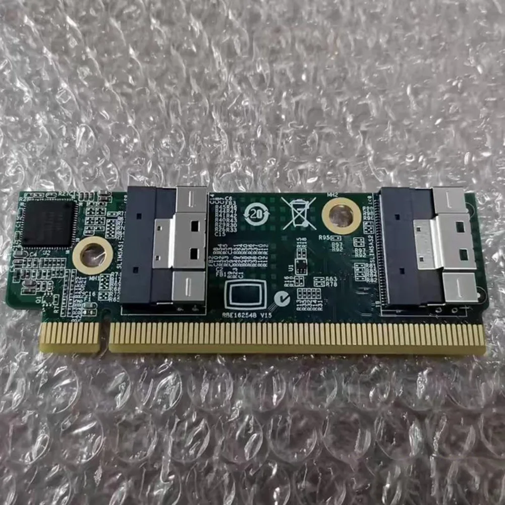 SMIEA ความเร็วสูง SFF-8654 ไปยัง PCIe X16 การ์ดขยายภายนอกอะแดปเตอร์ SFF-8654 อะแดปเตอร์การ์ดคอมพิวเตอร์สําหรับ 1U Server