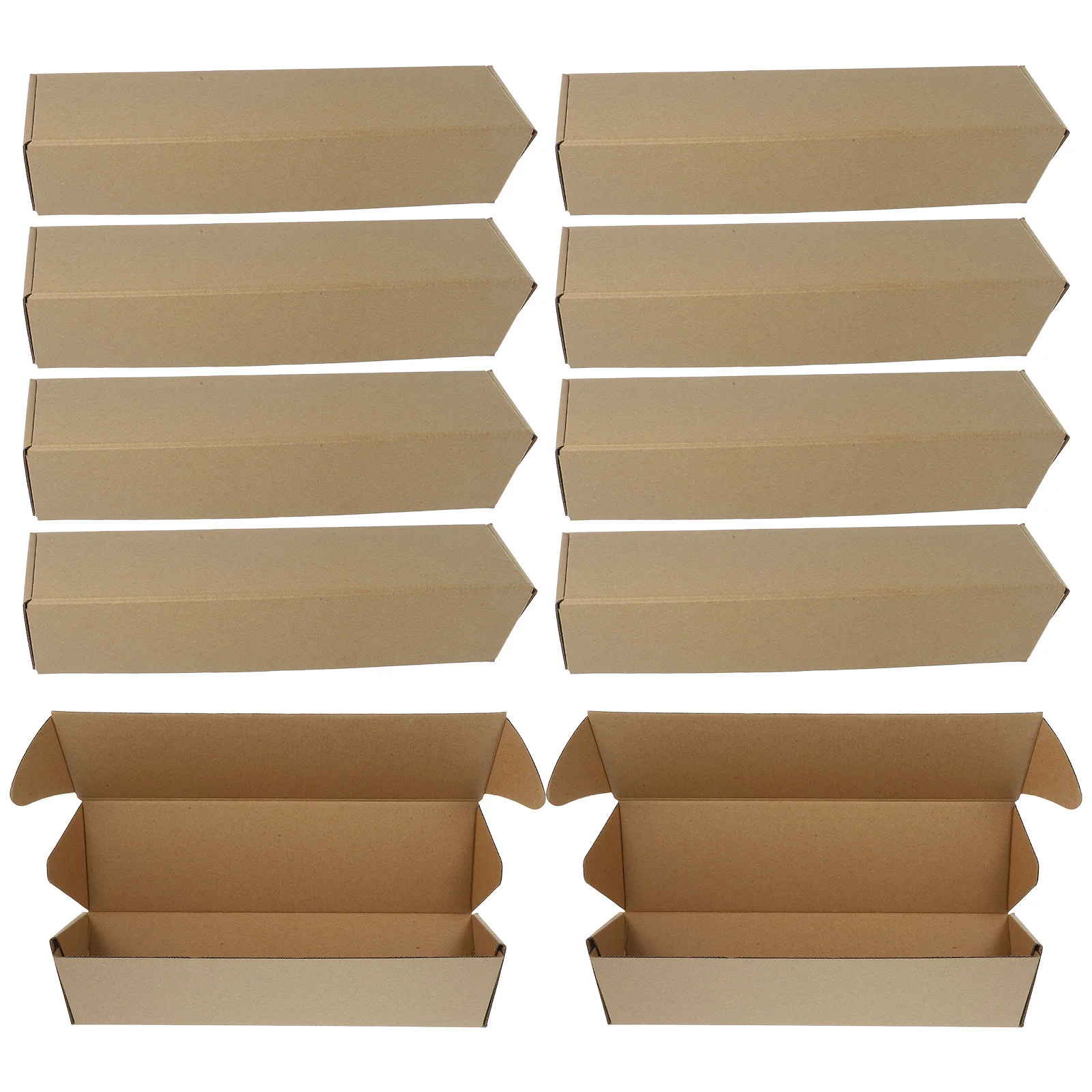 10 Pcs Carton Triangle Boxes for Moving Large Envelopes Prints Storage Tube Paper Drawing Mailing Tubes Poster Strip