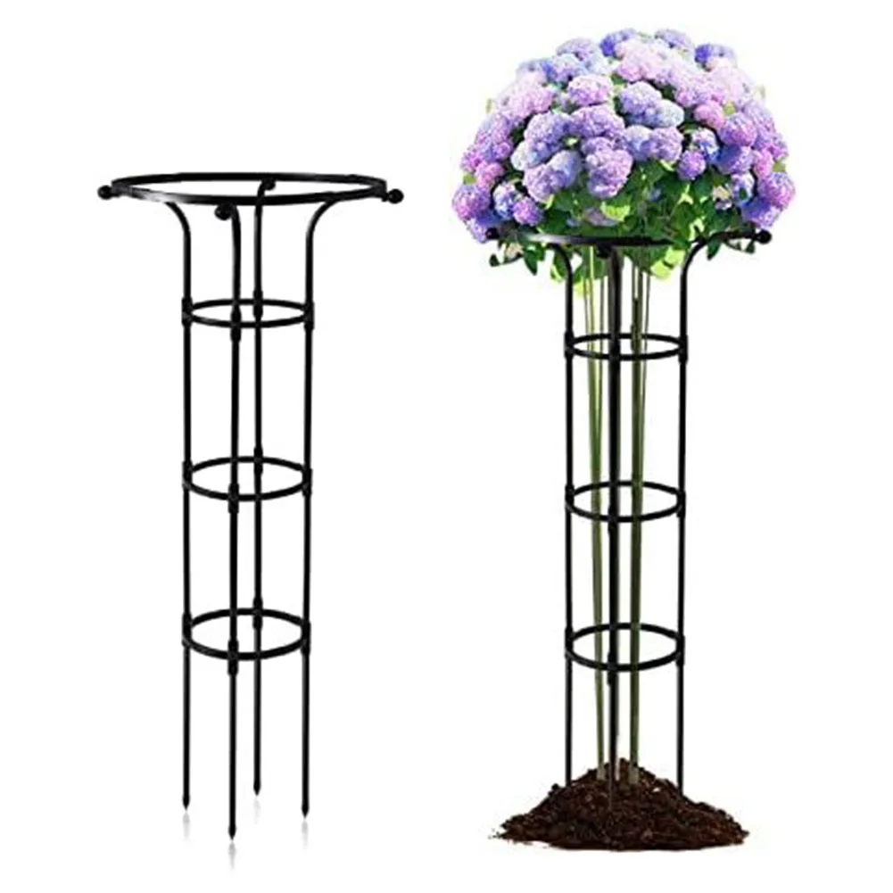 

Black Outdoor Climbing Plant Garden Trellis Arch Trellis Vine Support Easy To Install Plant Trellis Support Cage Plant Support