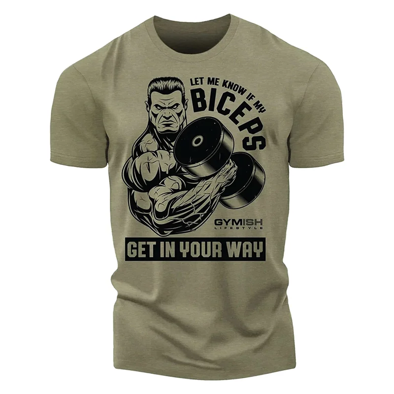 Fashion Mens Workout 3D Printed T-shirts Summer Trend Streetwear Short Sleeve Gym Sports T Shirts Streetwear Oversized Tees Tops image 4