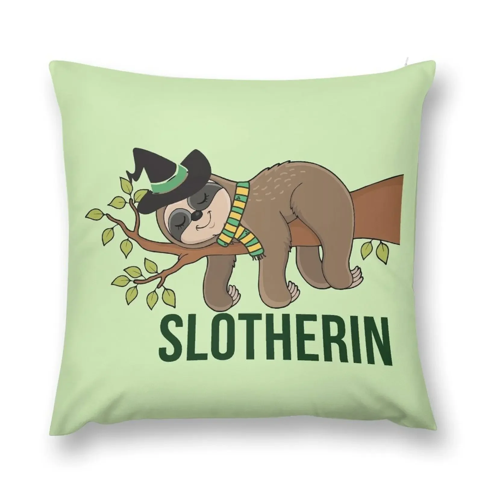 Lazy Slotherin Throw Pillow Christmas Pillowcase sleeping pillows christmas cushions covers pillow