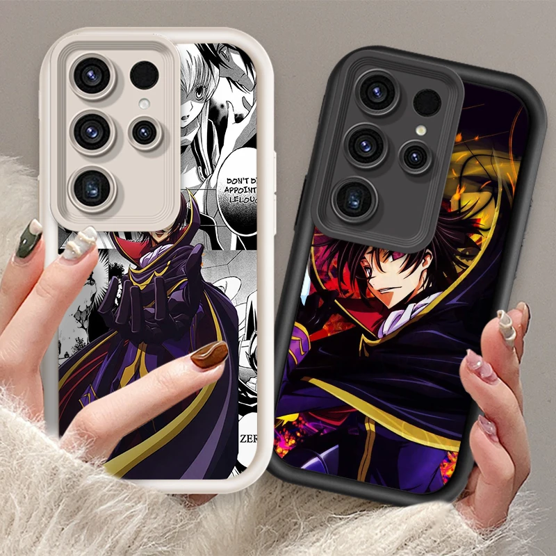 Anime C-Code G-Geass Cool For Samsung Note 20 S24 S23 S22 S21 S20 Ultra Plus FE A25 A23 A22 A15 A31 5G Eye Ladder Funda