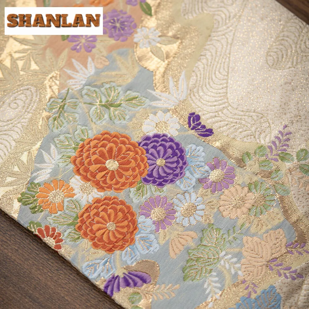 Exquisite Double-sided Cloud Brocade Tea Mat Household Handmade Small Daisy Tea Flag Vintage Dinner Table Cloth Mat Cafes Gifts