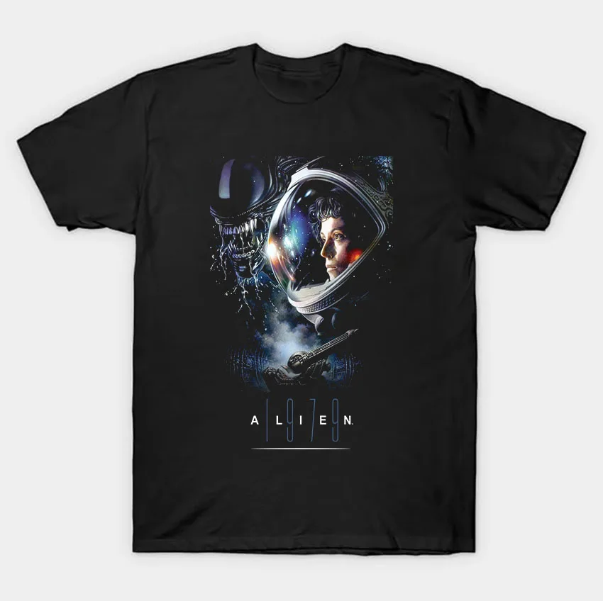 

Alien Ellen Ripley 1979 Retro Sic-fi Gift T-Shirt Xenomorph Graphic Clothes All size Tops S-6XL 100% cotton printed Unisex Tee
