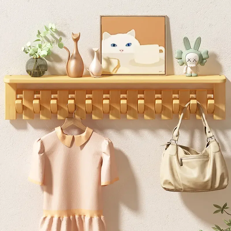 

Модульные настенные вешалки для одежды, деревянные многофункциональные компактные полки, вешалки для одежды, вешалка для прихожей, вешалка для гостиной