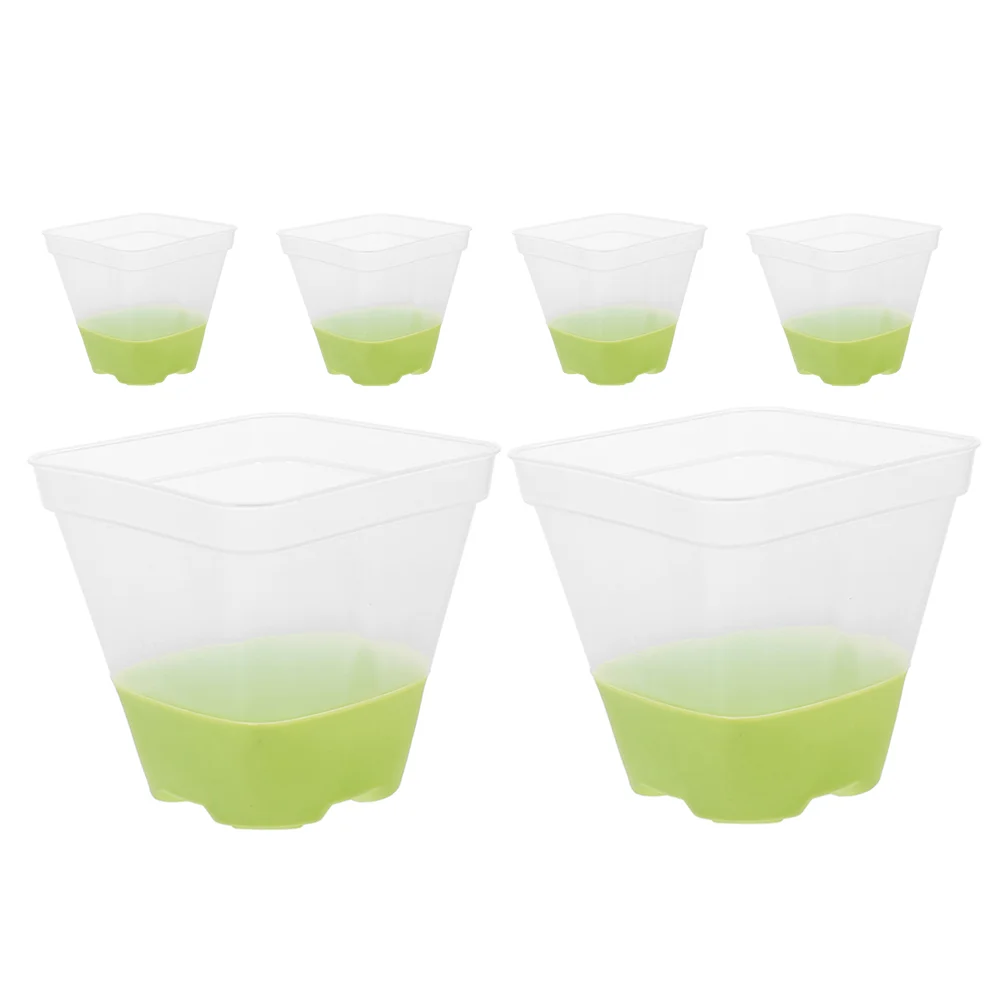 

6 Pcs Plant Transparent Silicone Flower Pot Orchid Pots Garden 800X800X800CM Pp Silica Gel Plants