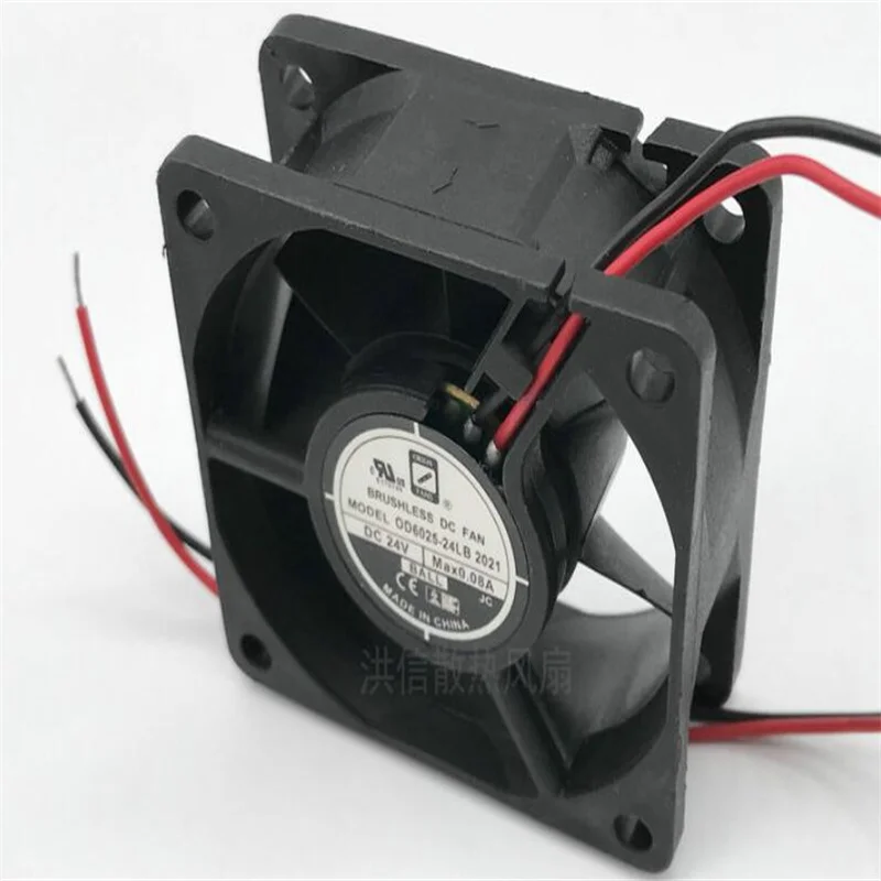 기존 6CM OD6025-24LB DC24V 0.08A 6025 2 선식 인버터 냉각 팬