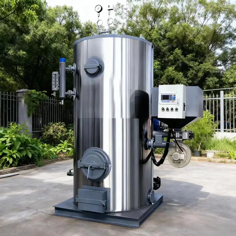 Biomass Steam Boiler Vertical Fire Tube Industrial 0.2-0.7T/h High Efficiency Energy Saving Easy Operation Custom