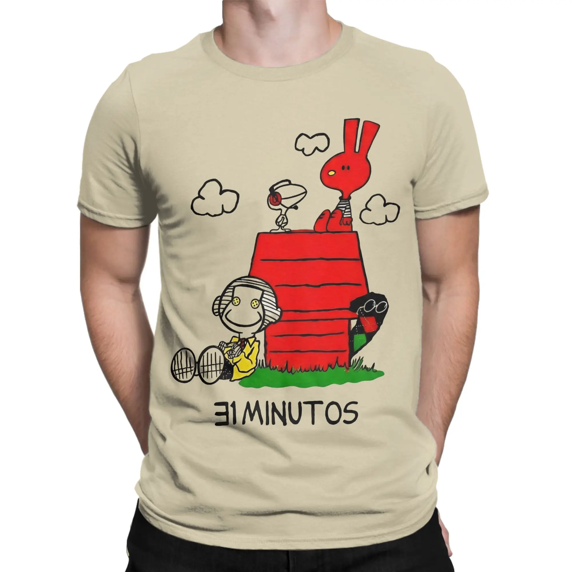Men T-Shirt Comedy Bodoque 31 Minutos Cartoon Novelty Cotton Tees Short Sleeve  T Shirt O Neck Tops Adult