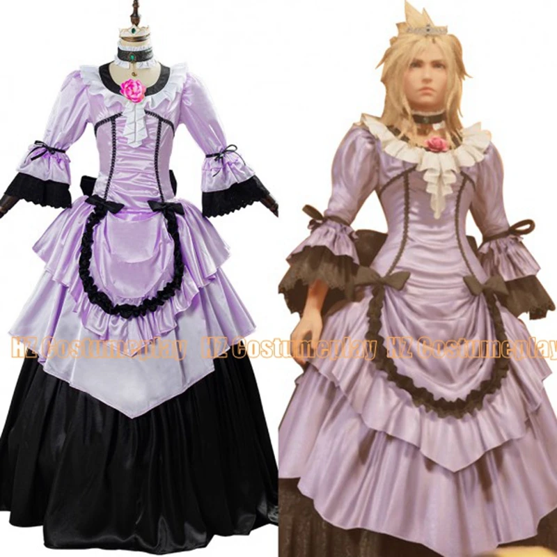 

Cloud Strife Game Final Fantasy VII Remake Women Dress Halloween Carnival Outfit Cosplay Costume