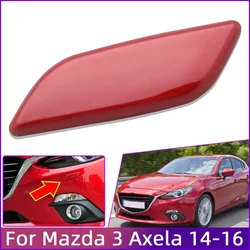 Front Bumper Headlight Washer Nozzle Cover Cap For Mazda 3 Axela 2014 2015 2016 Painted Headlamp Cleaning Jet Sparyer Trim Lid