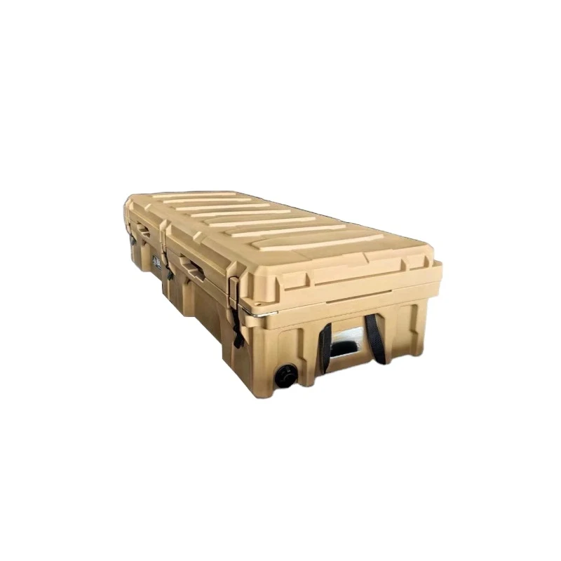 HM5106 Rotomolded Rectangular Vehicle Storage Box Heavy Duty Roof Mount Outdoor Luggage 4X4 Offroad SUV