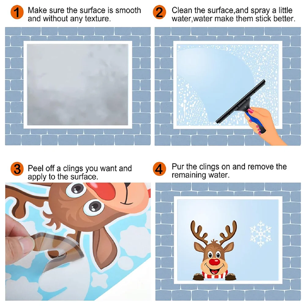 1PC Customizable Window Sticker Vinyl Decal for Glass 2D Ultra-Thin Self-Adhesive Waterproof Sunscreen No Residue Ideal view 4