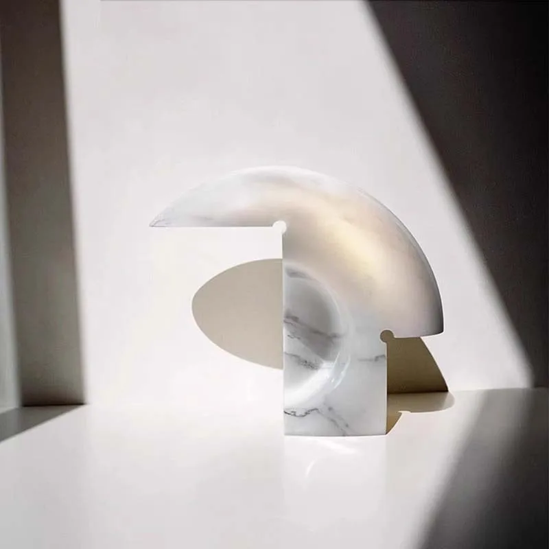 Bedroom classic white resin engraved decorative ambient light