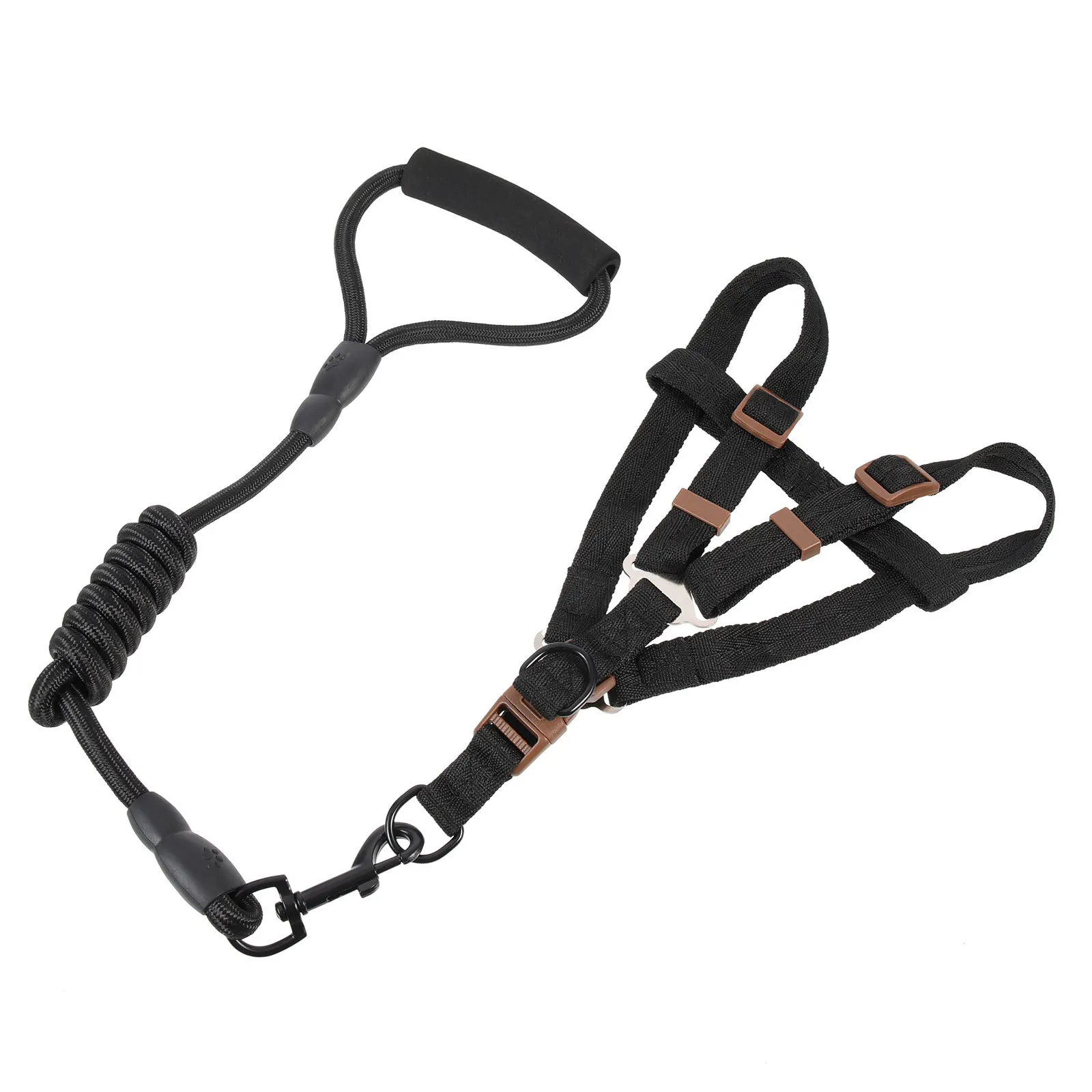 

1Set Pet Harness Leash Puppy Vest Durable Nylon Soft Dog Walking Leash Set for Training Outdoor Use Small Dog Harness