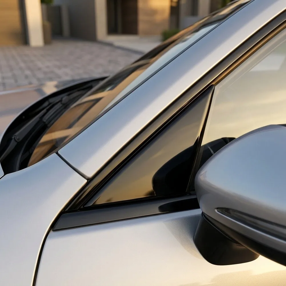 For Daily Driving Conditions Rearview Mirror Plate Mirror Base Cap Direct Replacement Design Sleek Black Finish