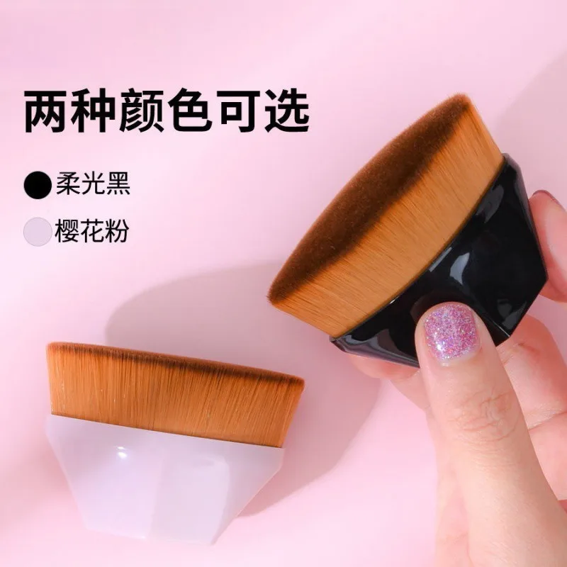 1PC プロフェッショナルフェイスリキッドファンデーション BB クリーム痕跡なしメイクブラシポータブルソフト高密度繊維ガール美容ツール belleza