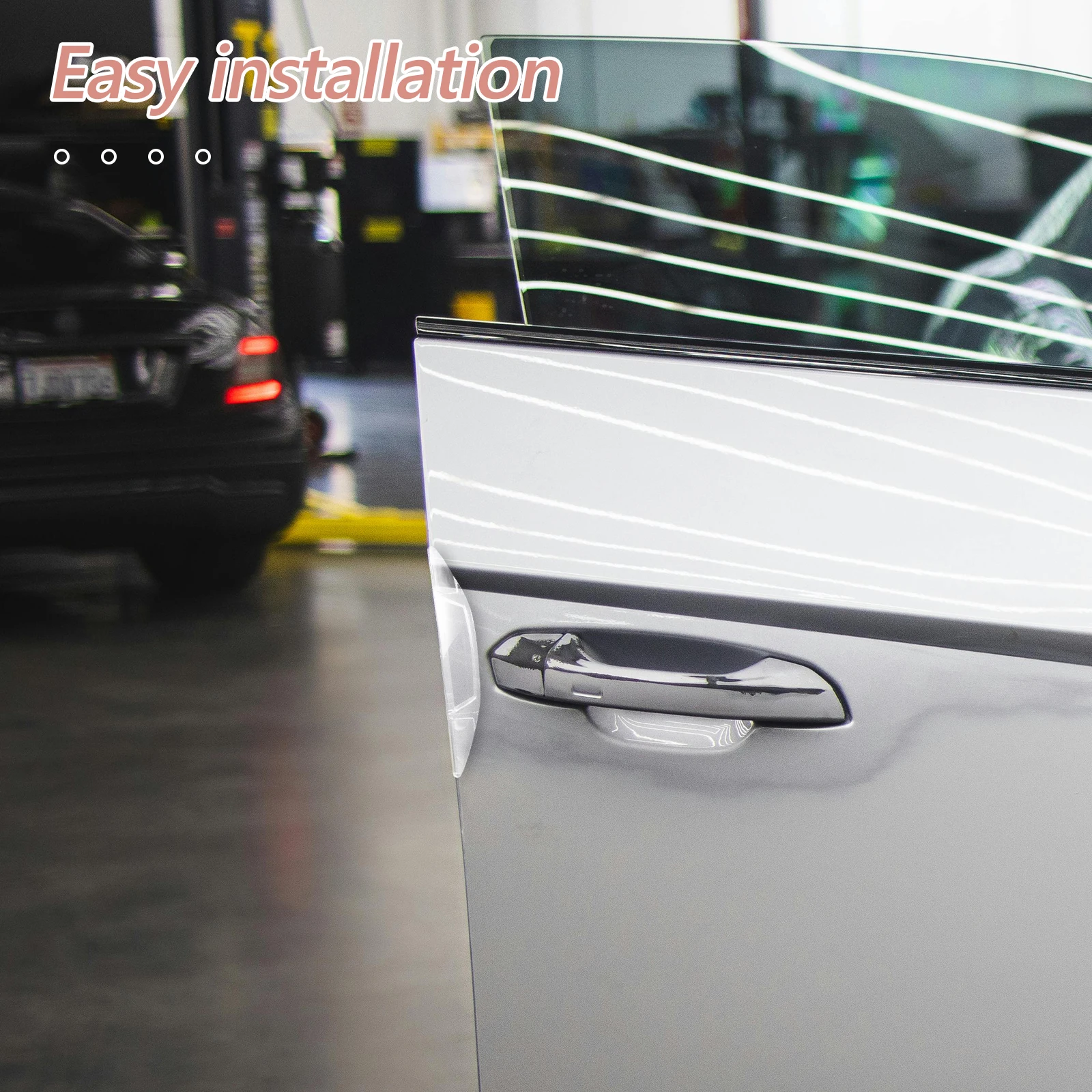 

4pcs Car Edge Guards Bumper Protector Pvc Scratch Resistant Adhesive Car Door Edge Protector Strips For Vehicle