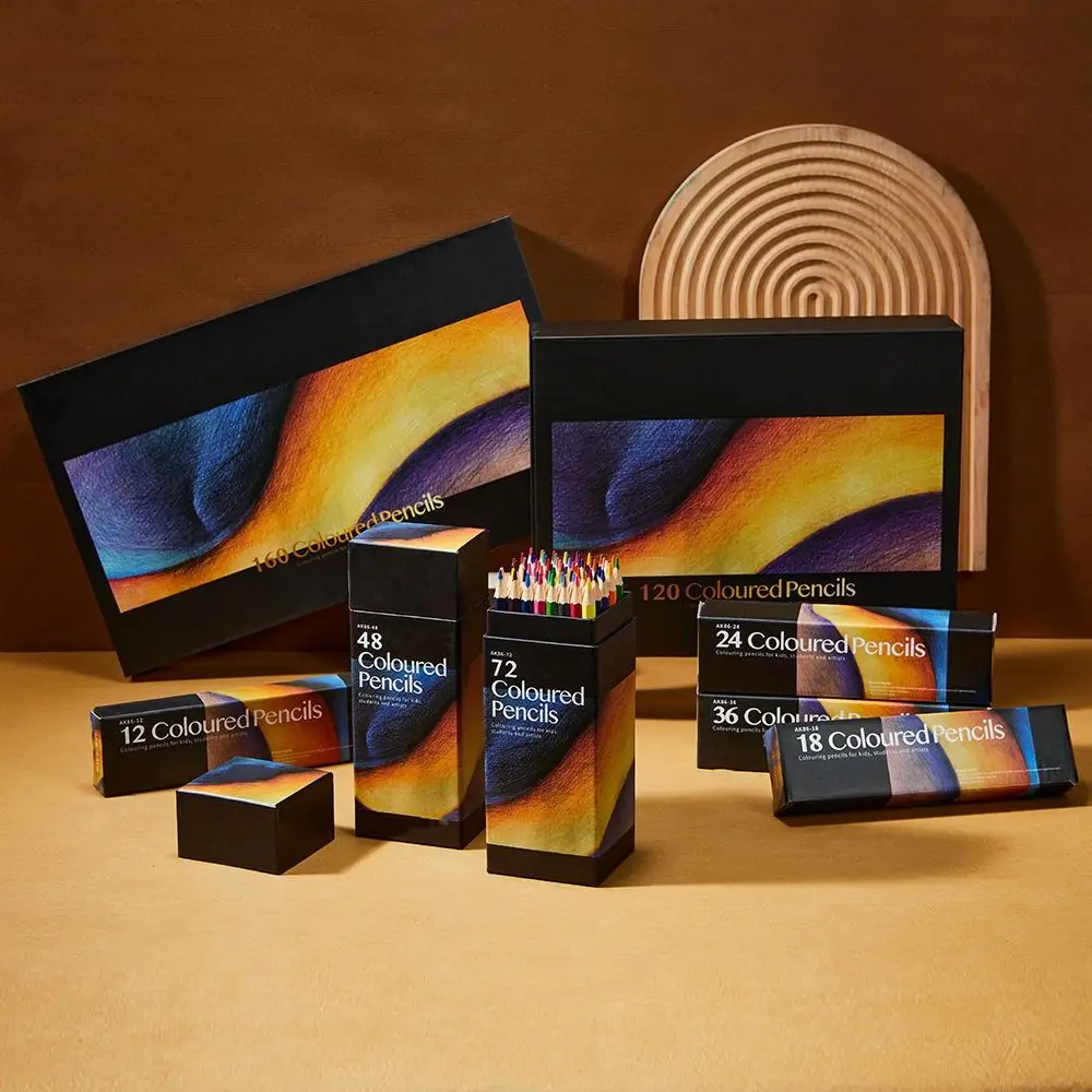 

Art Tool Wooden 48/72 Colors Pencil Set Kawaii Professional Oily Colored Pencil Colorful Cute Student Pencil Artist