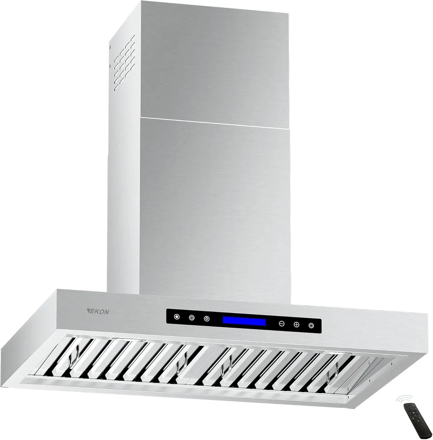 900 CFM Range Hood Stainless Steel 36 inch Kitchen Hood Vent With 4 Speeds Touch Panel Control LCD Display and Remote / 2 P