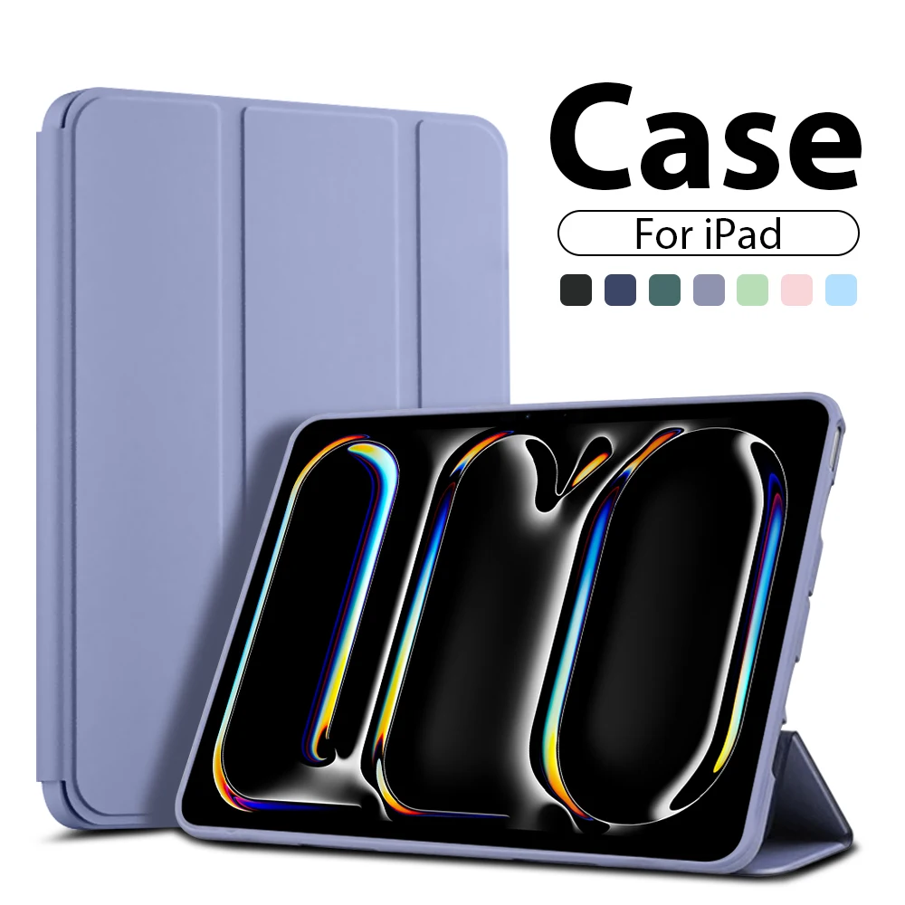 

For Ipad Pro 13 11 M4 M2 12.9 6th 2024 Air 11 5 4 3 2 1 Case For Ipad 10 9 9th 10th Generation Mini 6 10.9 10.2 Protective Cover