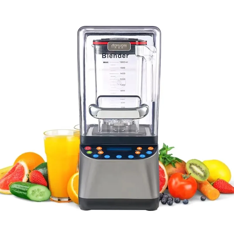 Hotel Restaurant 1.8L Multifunctional Fruit Electric Juicer Blender With Soundproof Cover