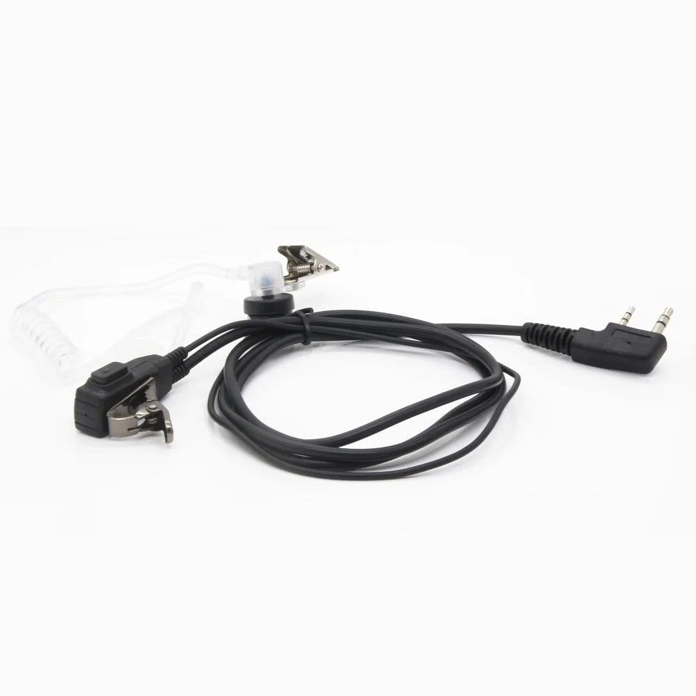 2pin Covert อะคูสติก FBI ชุดหูฟังหูฟัง Security Agent หูฟังหูฟังหูฟังไมโครโฟนวิทยุสื่อสารขนาดจิ๋ว Talkie วิทยุ