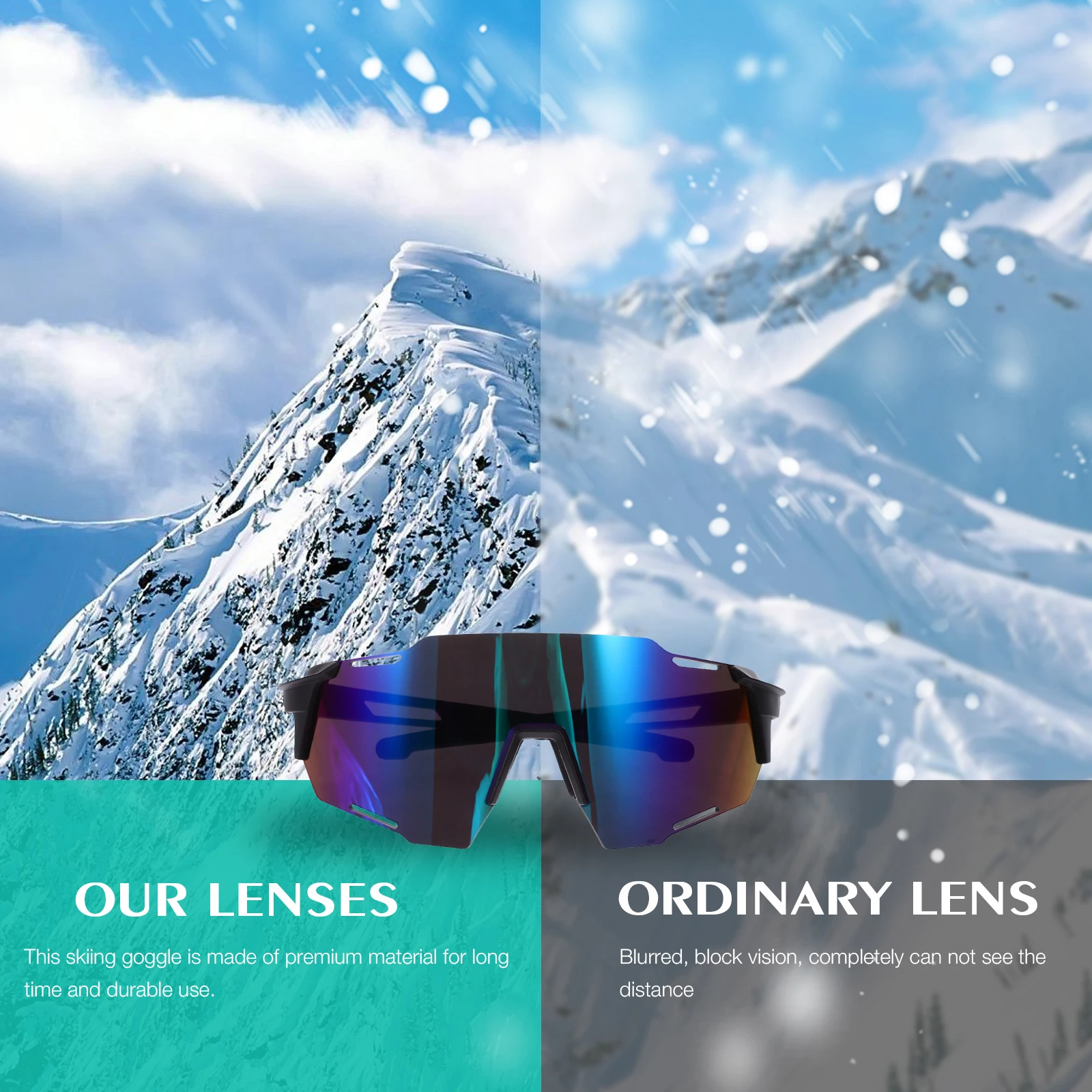 

Motorcycle Goggle Windproof Cycling Glasses for Bike Riding Outdoor Sports Eye Protector Uv Protection Stylish Frame