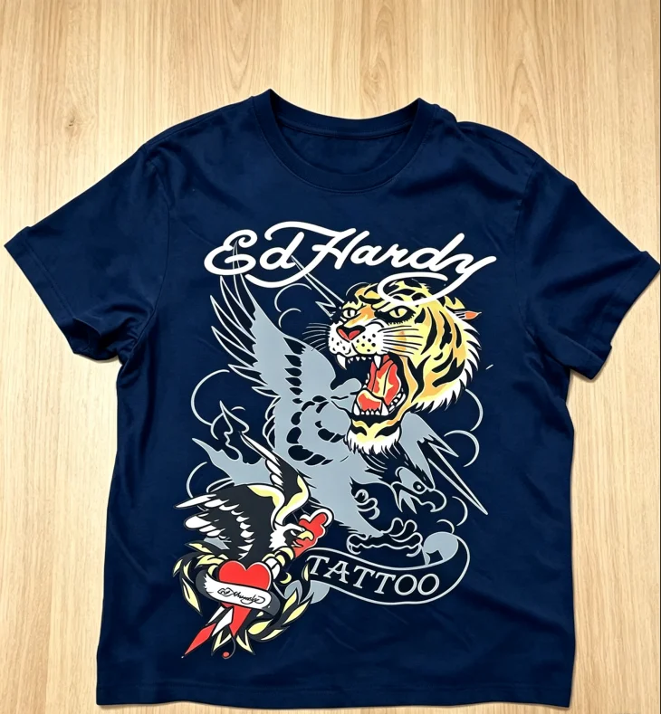 2026 Old‑School Beast Family Matching Print T‑Shirt Adults Kids Vintage Tattoo Wild Animal Graphic Loose Short Sleeve Casual Tee