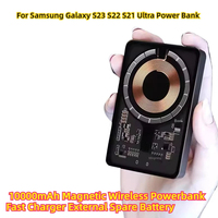 For Samsung Galaxy S23 S22 S21 Ultra Power Bank 10000mAh Magnetic Wireless Powerbank Fast Charger External Spare Battery