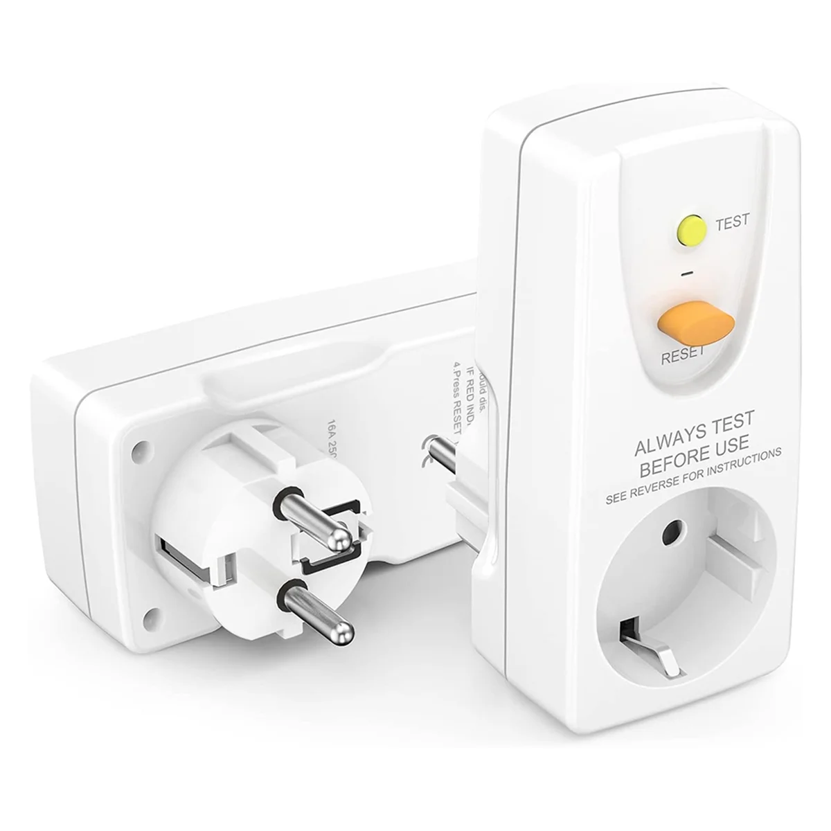 Enchufe de protección contra fugas Gfci de 16A, enchufe Rcd, disyuntor doméstico, interruptor de recorte, enchufe de protección Personal de seguridad, enchufe europeo