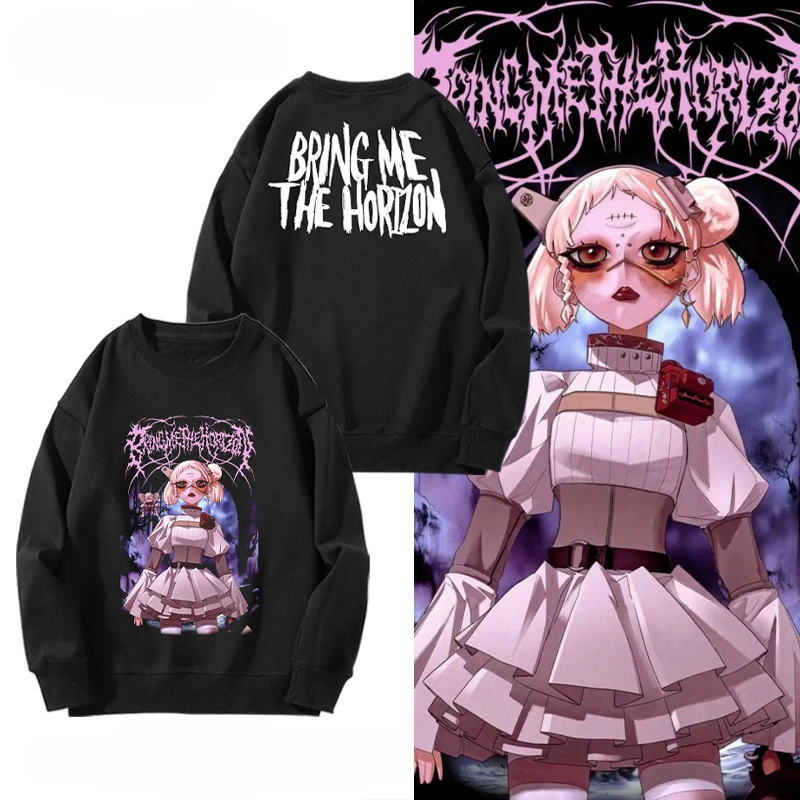 BRING ME THE HORIZON BMTH Dead Core Band: Jaqueta de Moletom Unissex de Outono e Inverno com Forro de Lã – Tendência