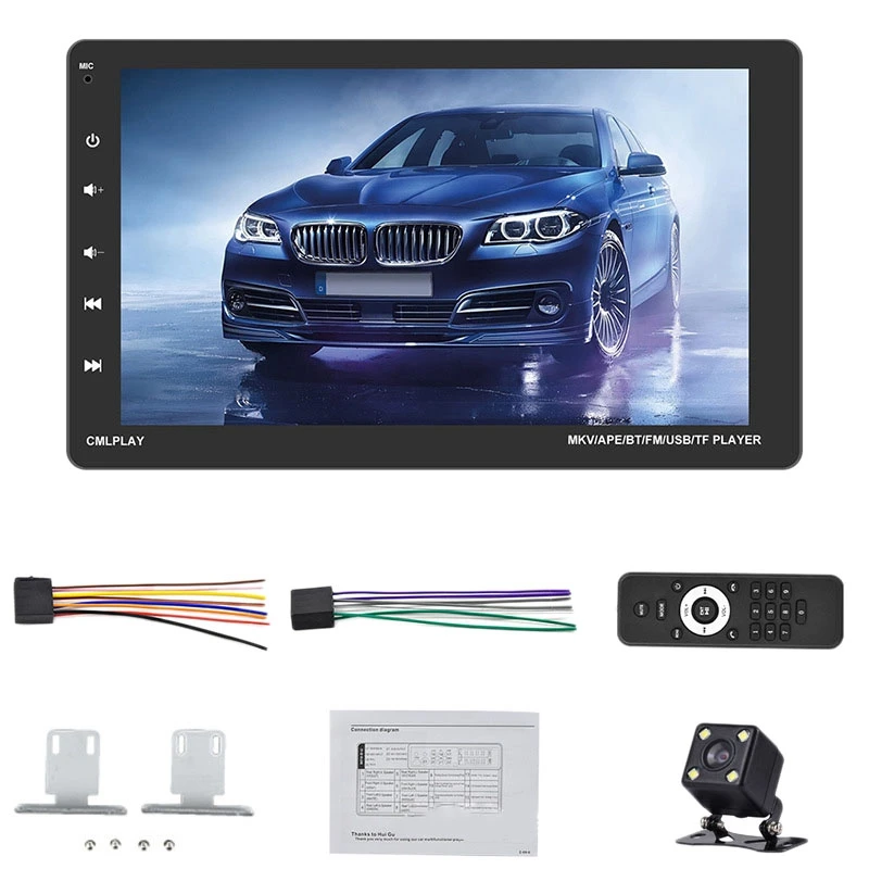 

9 Inch Universal Car Contact Screen MP5 Player Support Mirror Link FM Steering Wheel Control with 4 LED Rear
