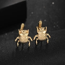 Mens Insect Collection Cufflinks Personality Long-Horned Beetle Cerambycidae Button Gemelos For Suit Shirt Jewelry