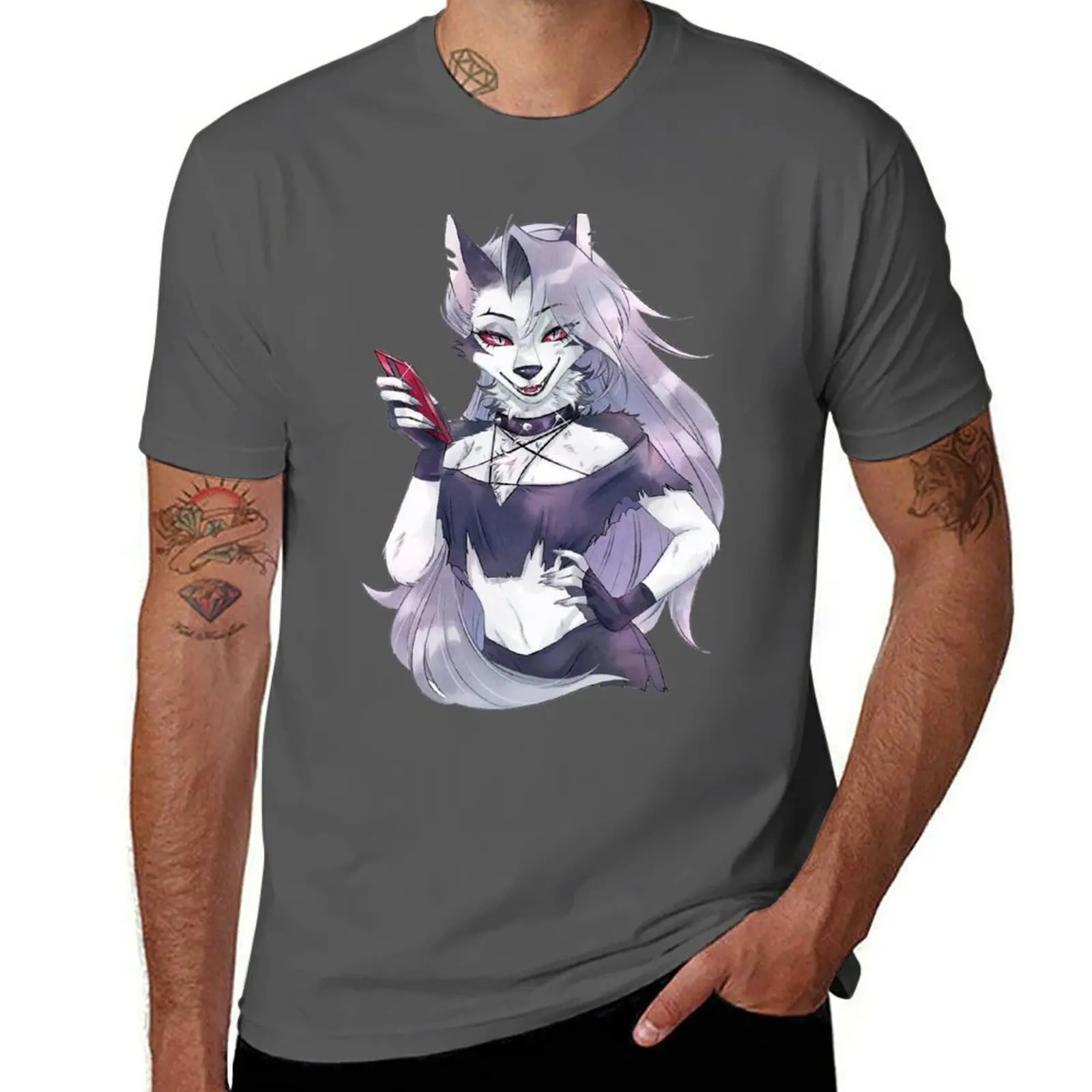 

Helluva Boss Loona T-Shirt anime tshirt man t shirt cotton high quality man t shirt luxury T-Shirt