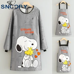 Snoopy Waterproof Apron Cartoon Fashion Kitchen Household Cooking Dining Special Apron Anime Surrounding Restaurant Work Clothes