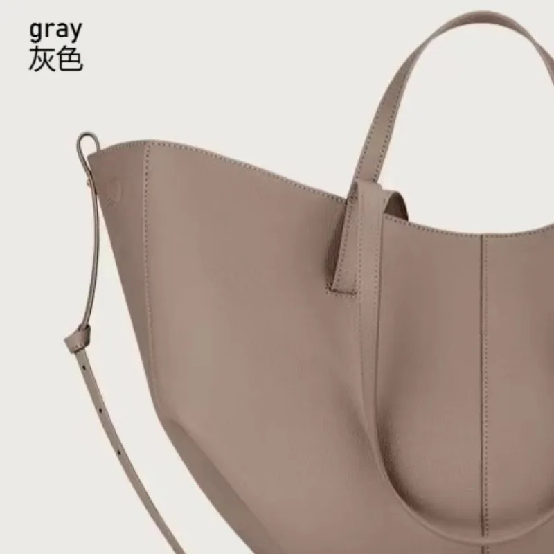 Skórzana torba typu tote w stylu retro, nowy model 2026, modna damska torba crossbody, duża pojemność i wszechstronna konstrukcja.