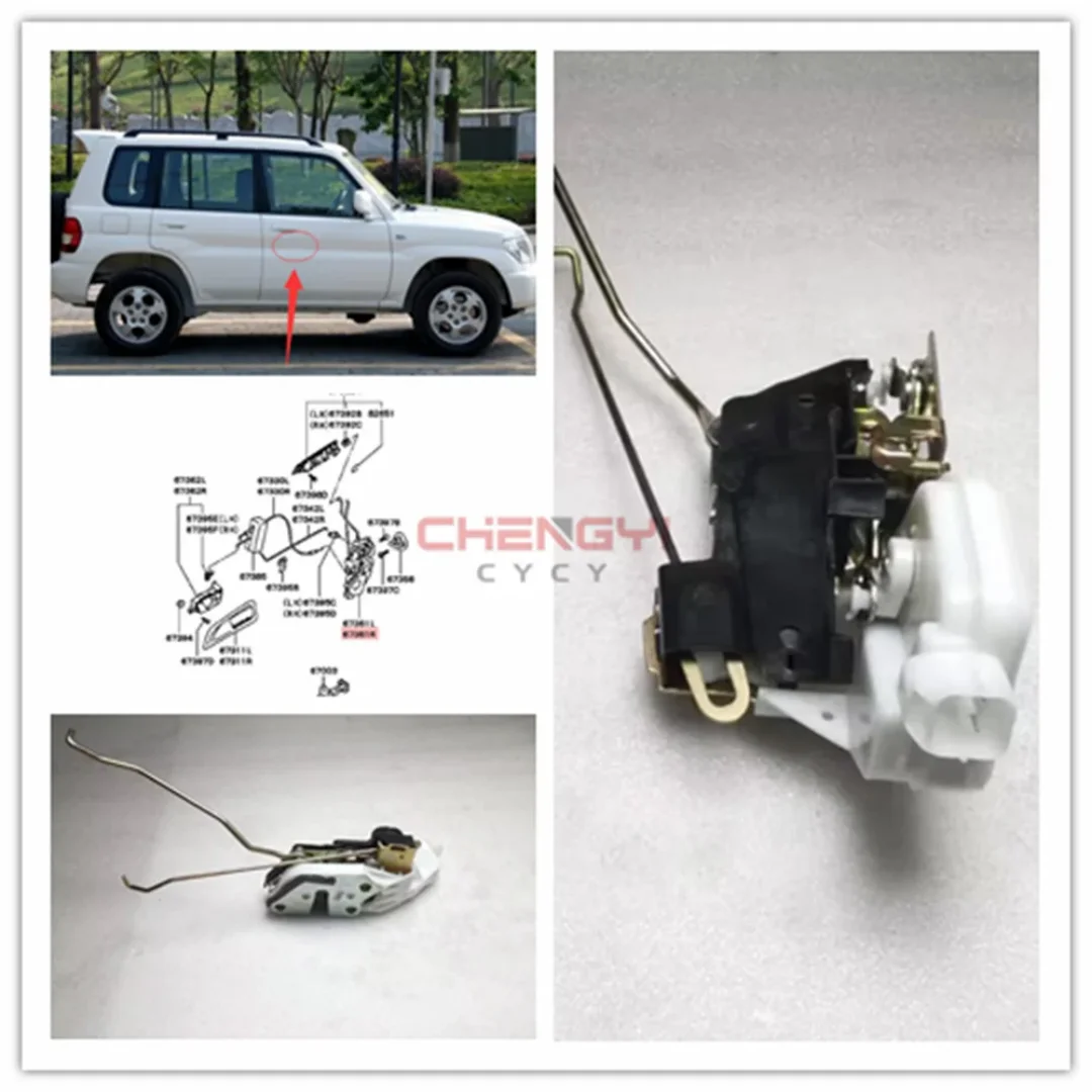 Front Right Door Lock Block Assembly Locking Device (Left-Hand Drive) For Carisma Colt Fto Mirage Pajero Mini H76W H77W MR473022