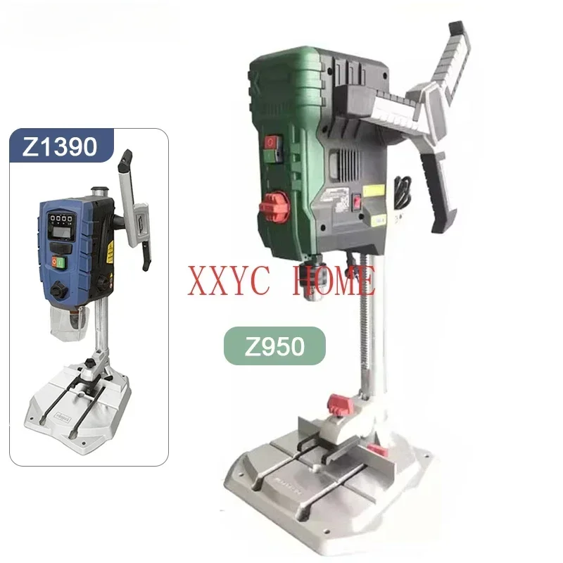 950W/1390W 220V Industrial Grade Precision Mini Bench Drill Variable Speed Woodworking Benchtop Drill Press Drilling Machine