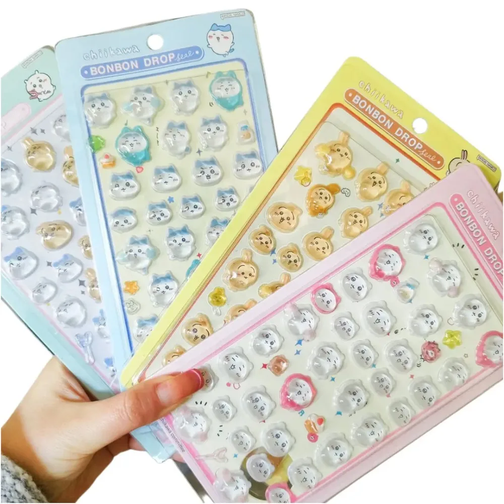 Chiikawa 3D embossed stickers perfect for scrapbooking laptop decoration water bottle DIY and gift giving