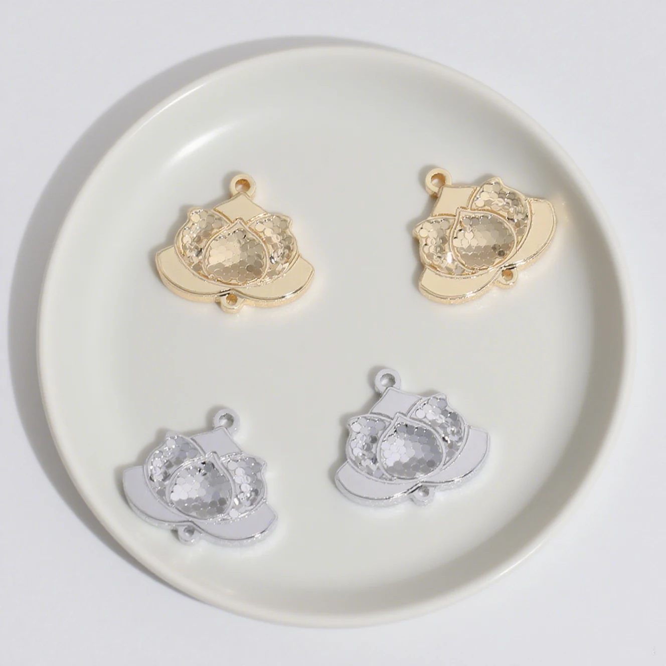 

Cordial Design 20Pcs 12*13MM Hand Made/Jewelry Findings/Copper Pendant/DIY Earrings Accessories/Genuine Gold Plating #194990