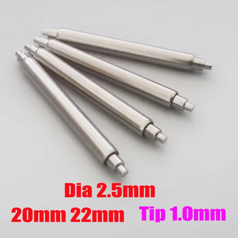 

2/4/10PCS Diameter 2.5mm Fat Spring Bar 20mm 22mm Strap Link Pins Fit for SKX007 Tuna 6105 Watch Band Bracelet Spring Bars Parts