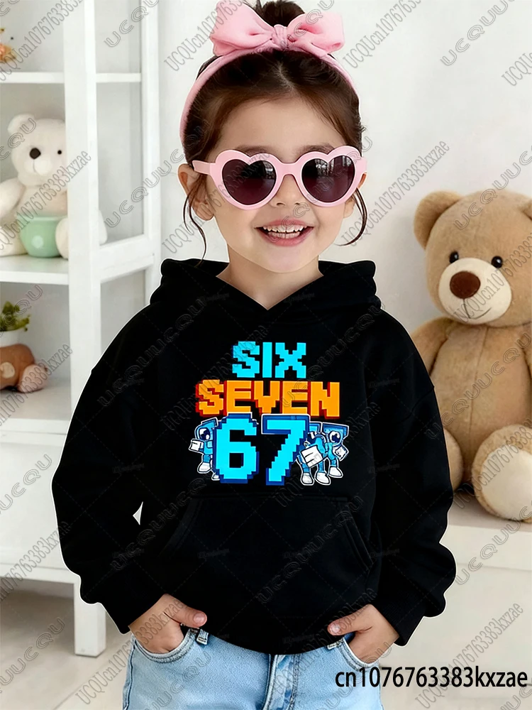 Bruh 67 ستة سبعة 6-7 مضحك Brainrot ميمي للأطفال الكبار كنزة قطيفة Y2k سرقة الدماغ هريرة Bruh OG Meowl معطف مقنع