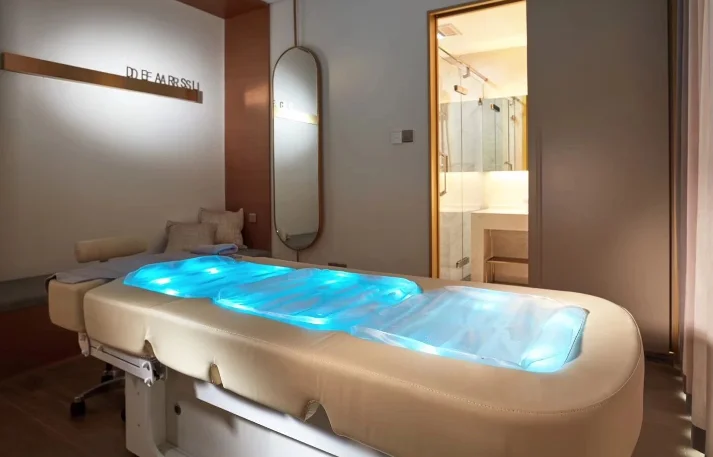 سرير تجميل كهربائي، صالون تجميل راقي، نادي، سرير سبا، رفع وخفض