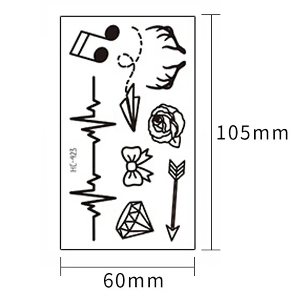 一時的な粘着性の入れ墨のステッカー,防水紙,屋外,腕,脚用