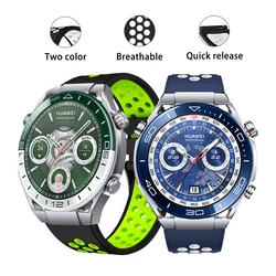 Porous and Breathable Strap for Huawei Watch Ultimate Adjustable Length Classical Clasp for Huawei Watch GT5pro GT5  GT3pro 46mm