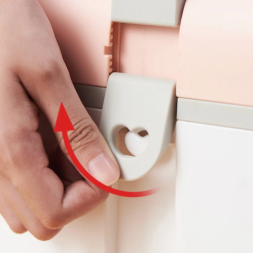 حافظة أدوات الإسعافات الأولية البلاستيكية الصديقة للبيئة باللون الوردي 5235 صندوق منظم أدوية متوسط متعدد الوظائف للاستخدام المنزلي والمكتب والخارجي #1