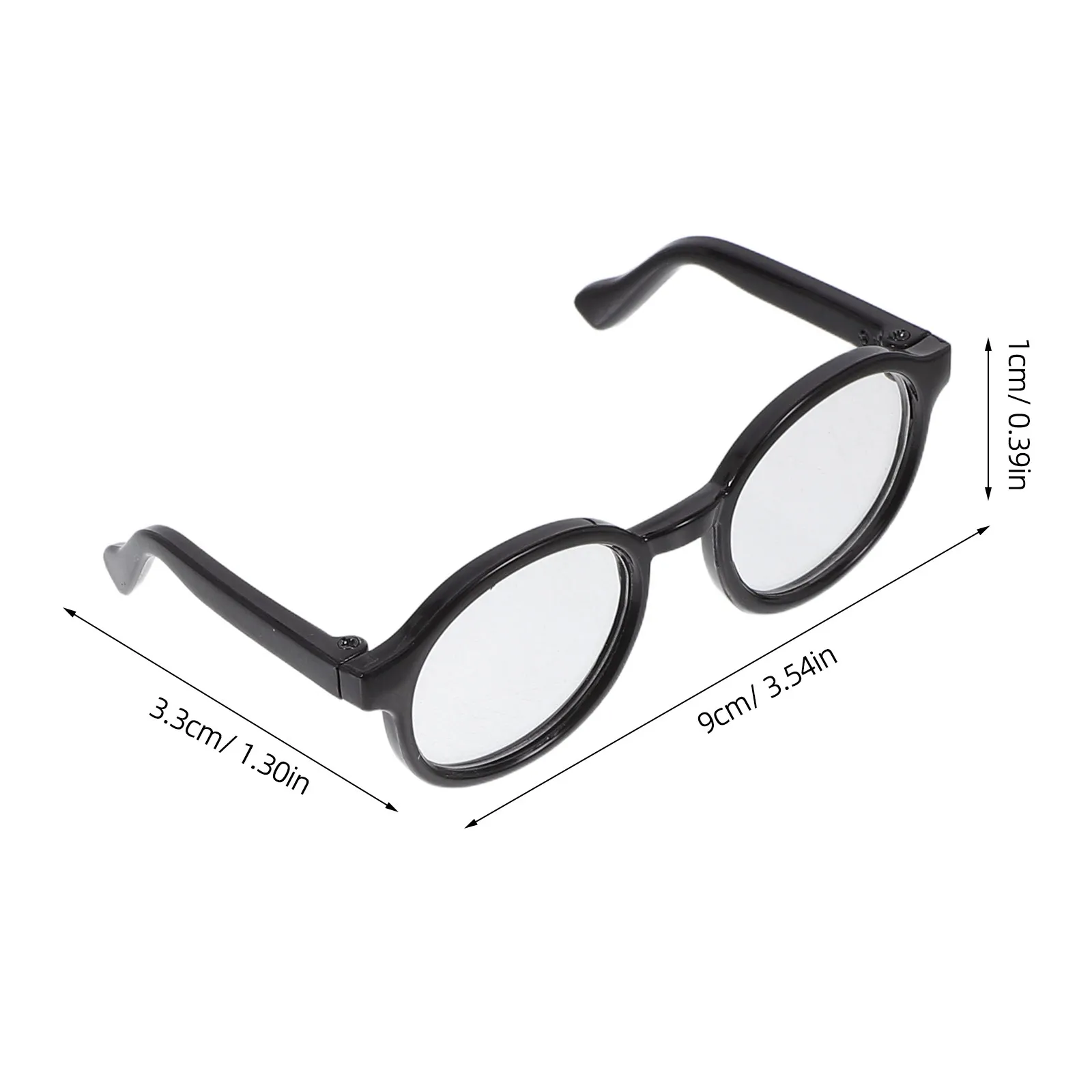 Miniature Dollhouse Sunglasses 4Pcs Plastic Eyeglasses Doll Accessories Pretend Play Nursery Decor view 3