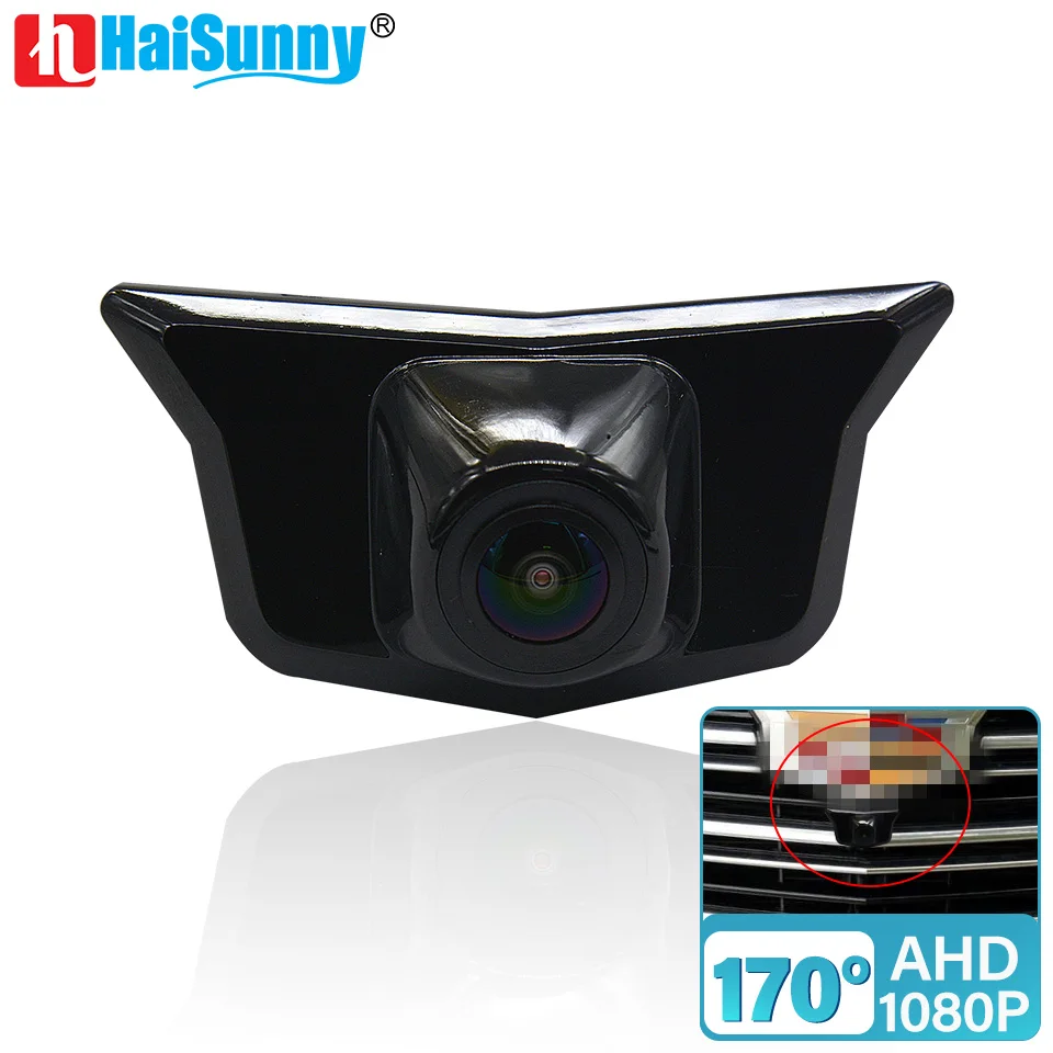 HaiSunny AHD 1080P Night Vision Vehicle Front View Parking Camer For Cadillac XT5 2016 2017 2018 2019 Waterproof  170 ° Fisheye