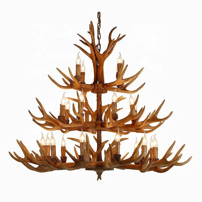 

American retro living room dining room chandelier, homestay chalet decoration chandelier